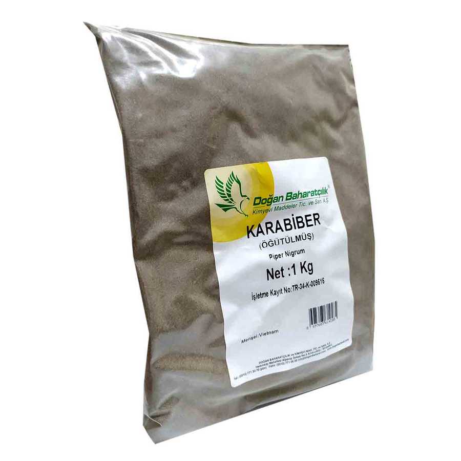 Black Pepper Natural Ground Pure 1000 Gr Package