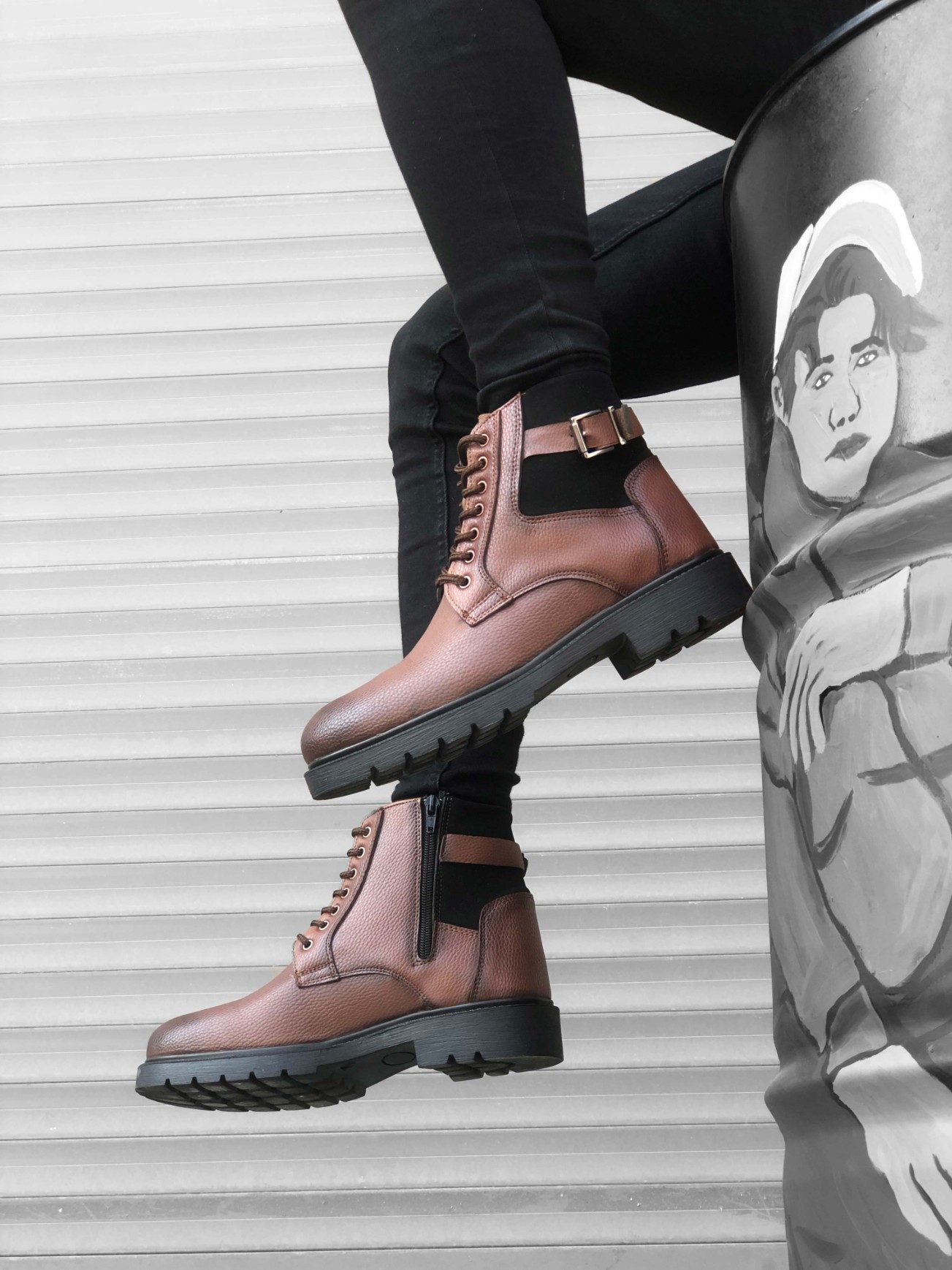 Men's Zipper Buckle Taba Men's Classic Sport Classic Ankle Boots