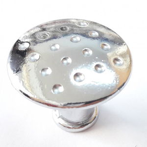 Dotted Chrome Drawer Knob