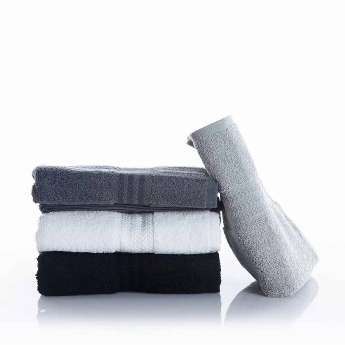 4 pcs 50x90 Towel Set Black