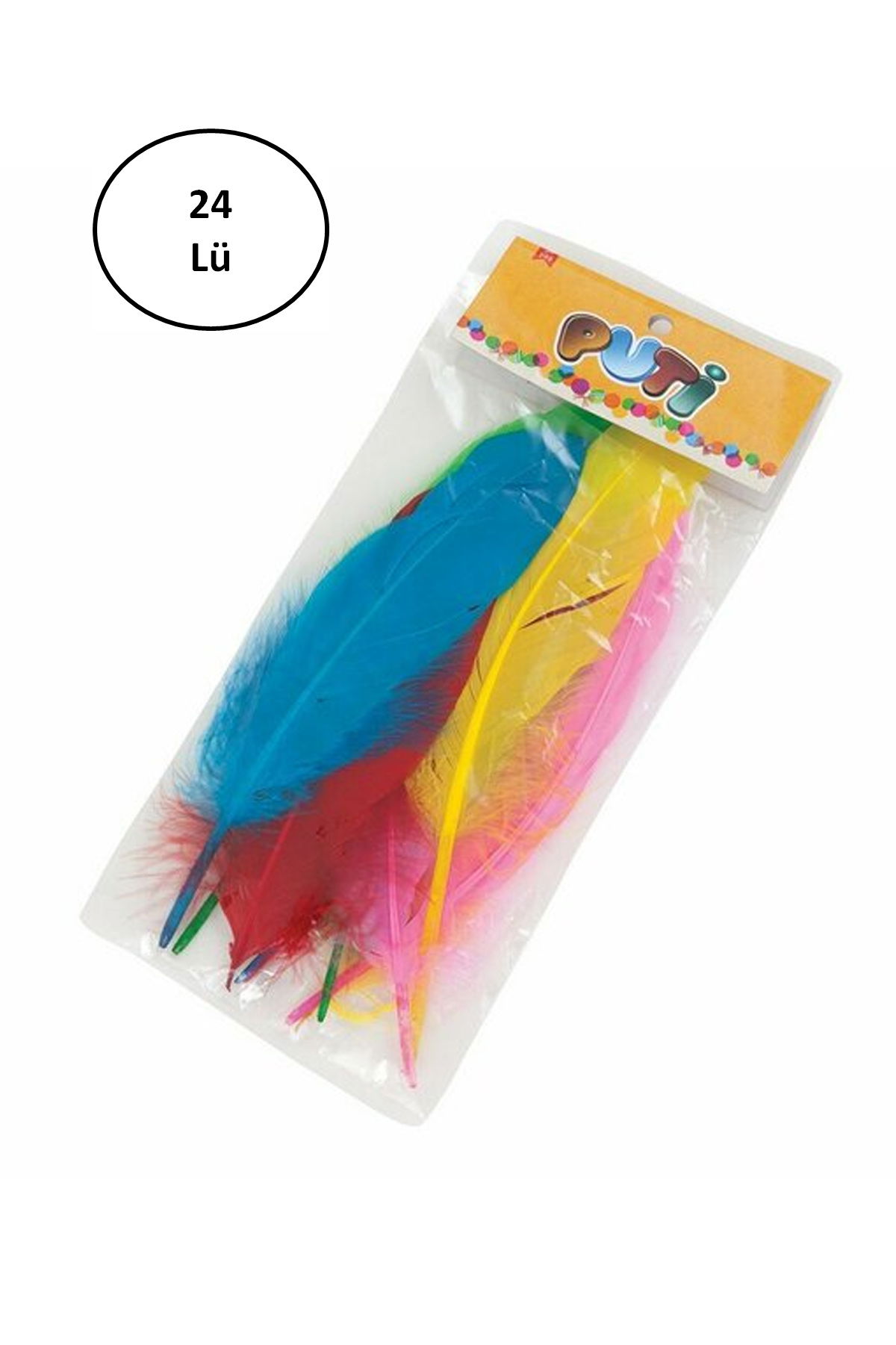 Viva Puti Feather Mixed Color 10 Pack of 24