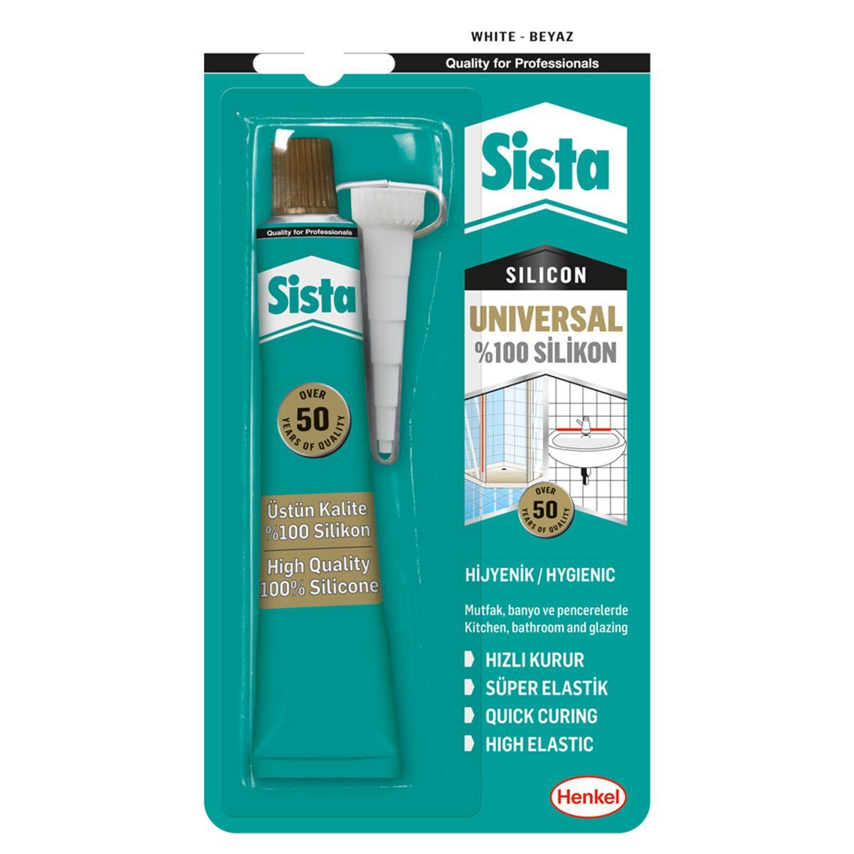 Sista Universal Silicone Tube 50 Gr White