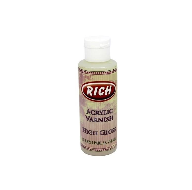 Rich Water Based High Gloss Gloss Varnish 120 ml