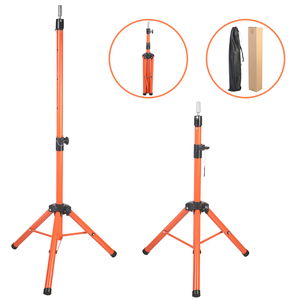 Metal Tripod / Orange + Carrying Case For Custom Hairdresser Training Manikin