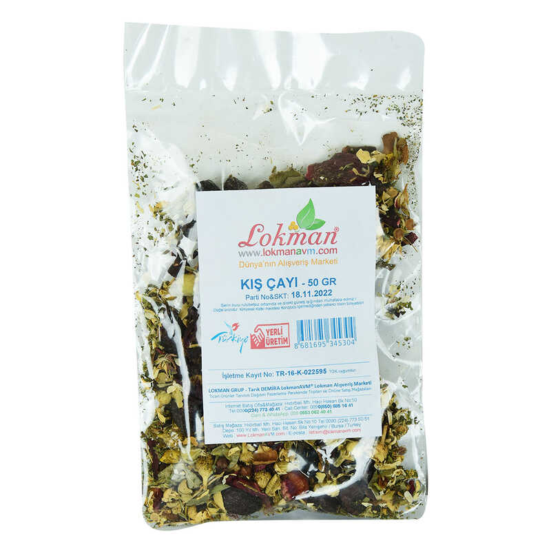 Herbal Mixed Ottoman Tea Winter Tea 50 Gr Package