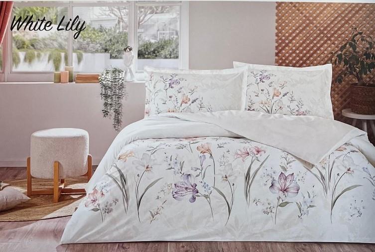 Özdilek Double Ranforce Duvet Cover White Lily