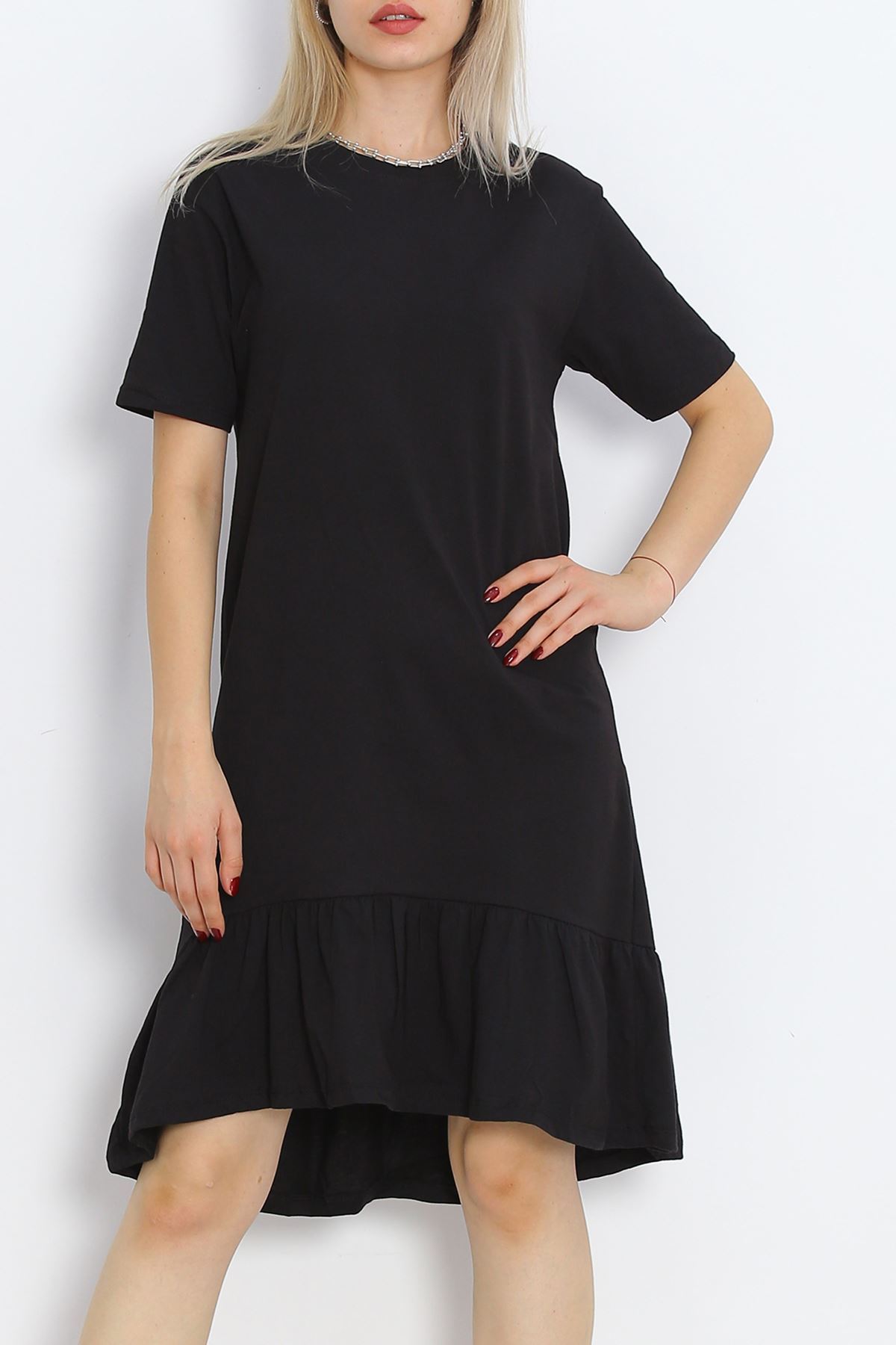 Ruffled Dress Black