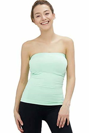 Elite Life Women's Seamless Strapless Women's White Tank 852