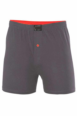 Cotton Men's Combed Boxer Oversized Smoked with Button - 1278A