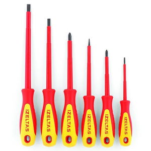 Izeltas Screwdriver Set Insulated Electrician 6 Piece