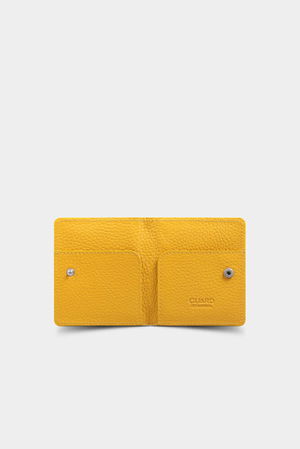 Yellow Patented Design Leather Card Holder