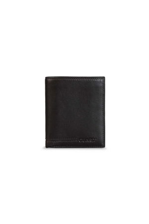 Brown Single Pisot Vertical Leather Men's Wallet