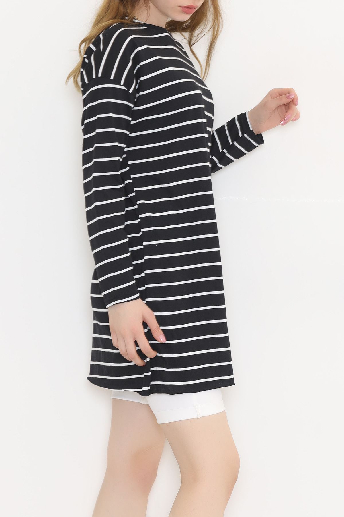 Striped Tunic Black and White