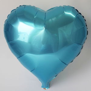 Heart Balloon Foil Light Blue 45 cm 18 inches