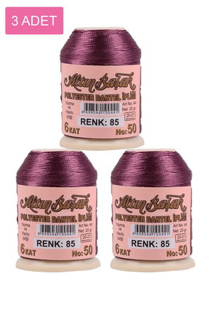 3 Pieces Altinbasak Oya and Lace Floss 20 gr - Turk - No: 085