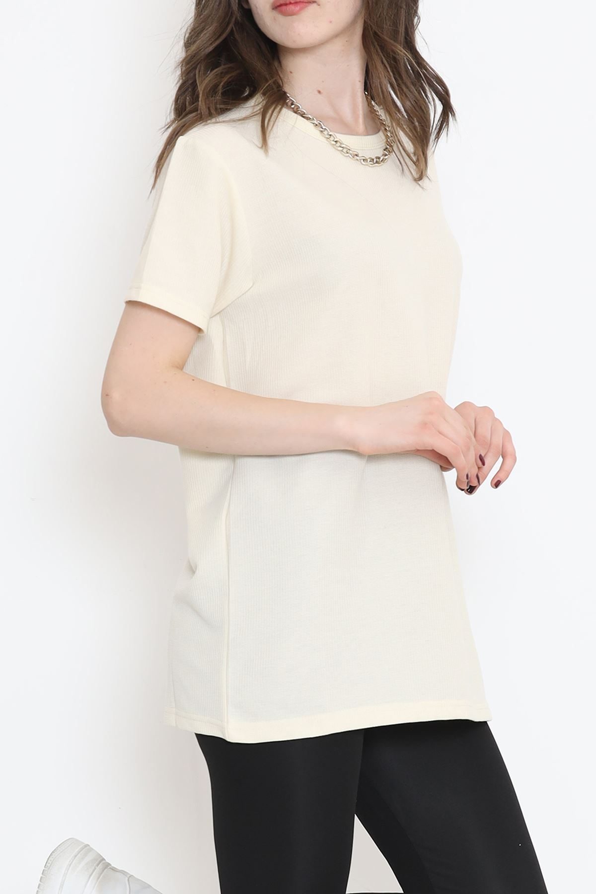 Waffle T-Shirt Beige