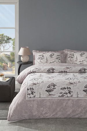 Özdilek Double Ranforce Duvet Cover Toile de Jouy Powder