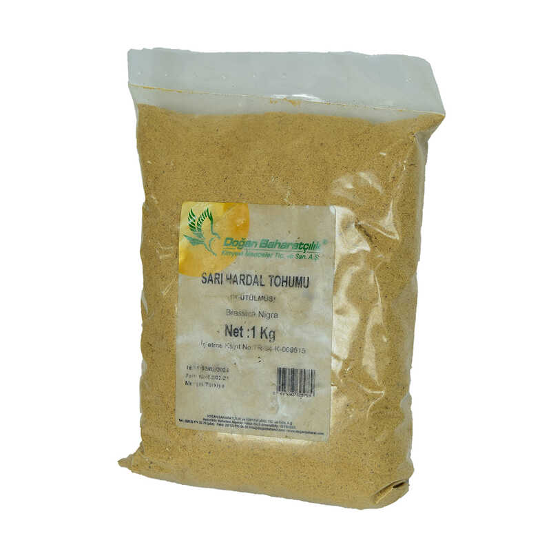 Mustard Seed Ground Natural Yellow 1000 Gr Package