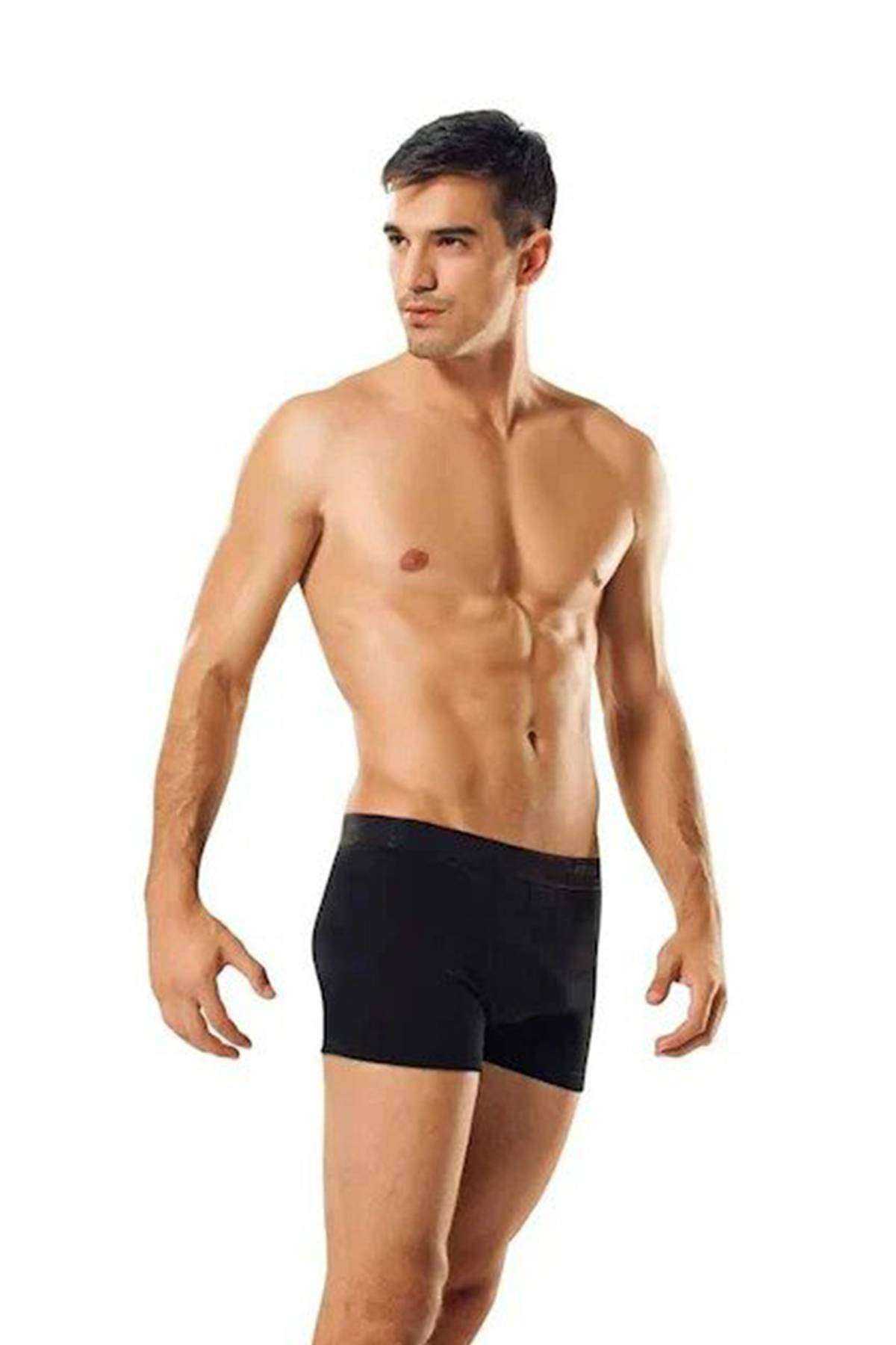 3 pcs Lycra Men's Black Boxers 0114