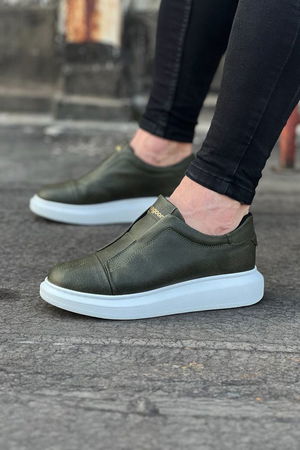 Khaki Casual Men's Shoes