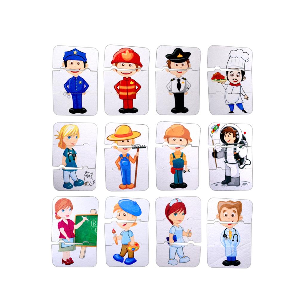 Professions 3+ Felt Jigsaw Puzzle - 3 Years Puzzle