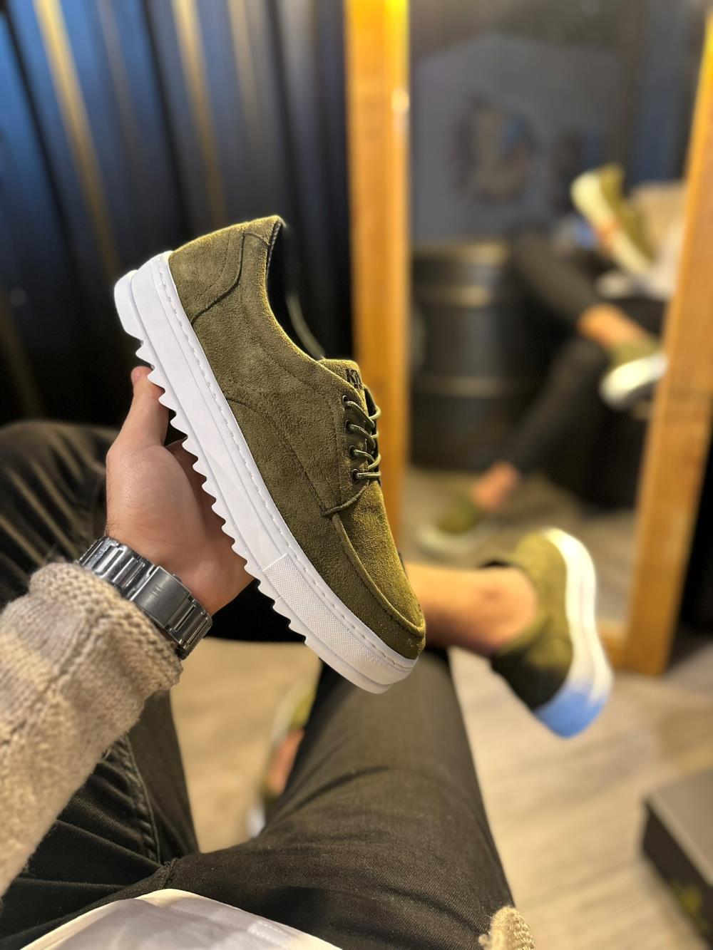 Casual Shoes T Khaki (Suede)