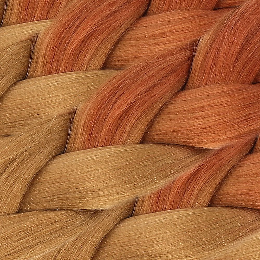 Afro Braiding Synthetic Color Transition Hair 100 Gr. / Copper / Caramel