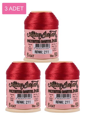 3 Pieces Altinbasak Oya and Lace Floss 20 gr - Turk - No: 211