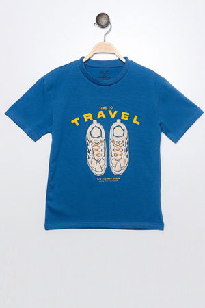 8-12 Years Printed Kids T-Shirt Indigo