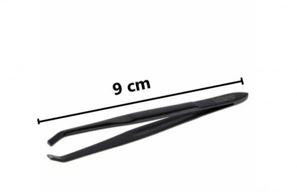 Steel Professional Black Tweezers