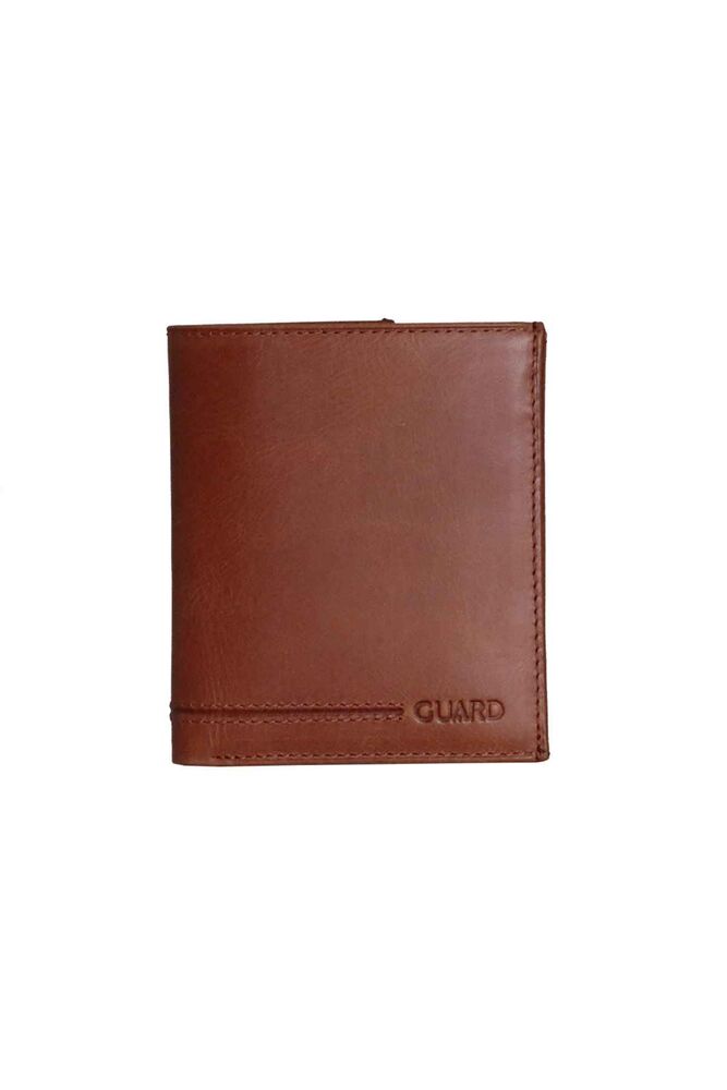 Multi-Compartment Vertical Antique Tan Leather Men's Wallet