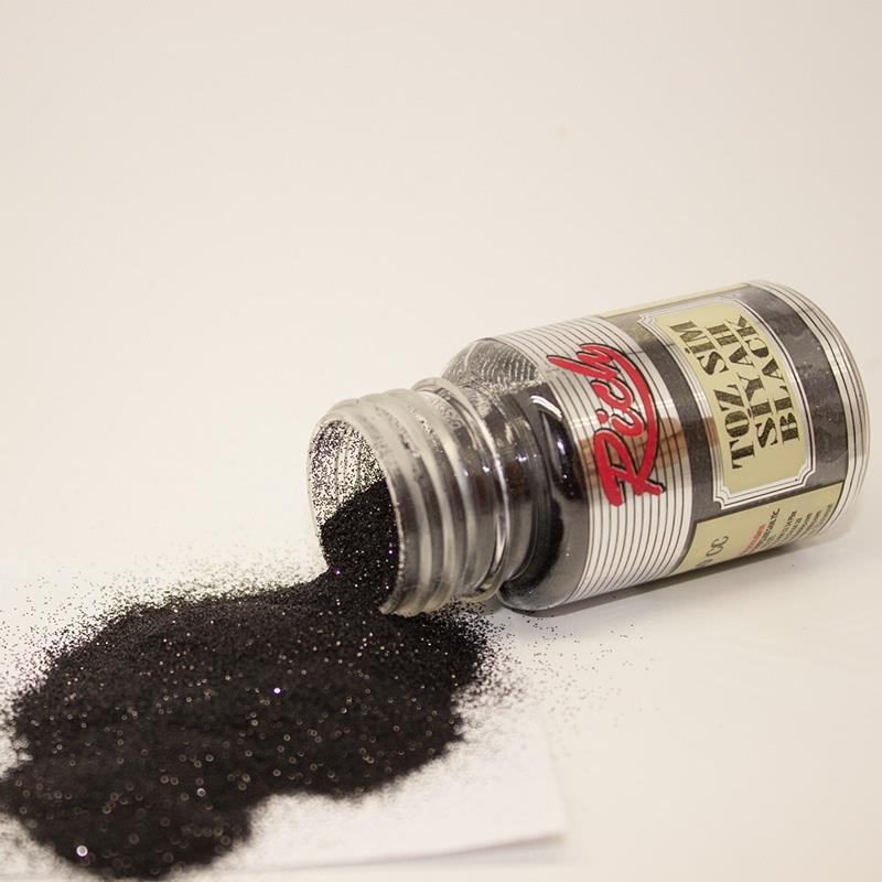 Rich 9128 Black Powder Glitter 50 cc