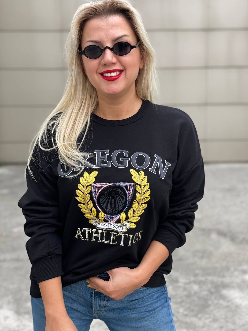 Oregon Sweat 3 İplik - Siyah