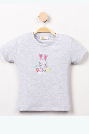 1-4 Years Printed Kids T-Shirt Gray