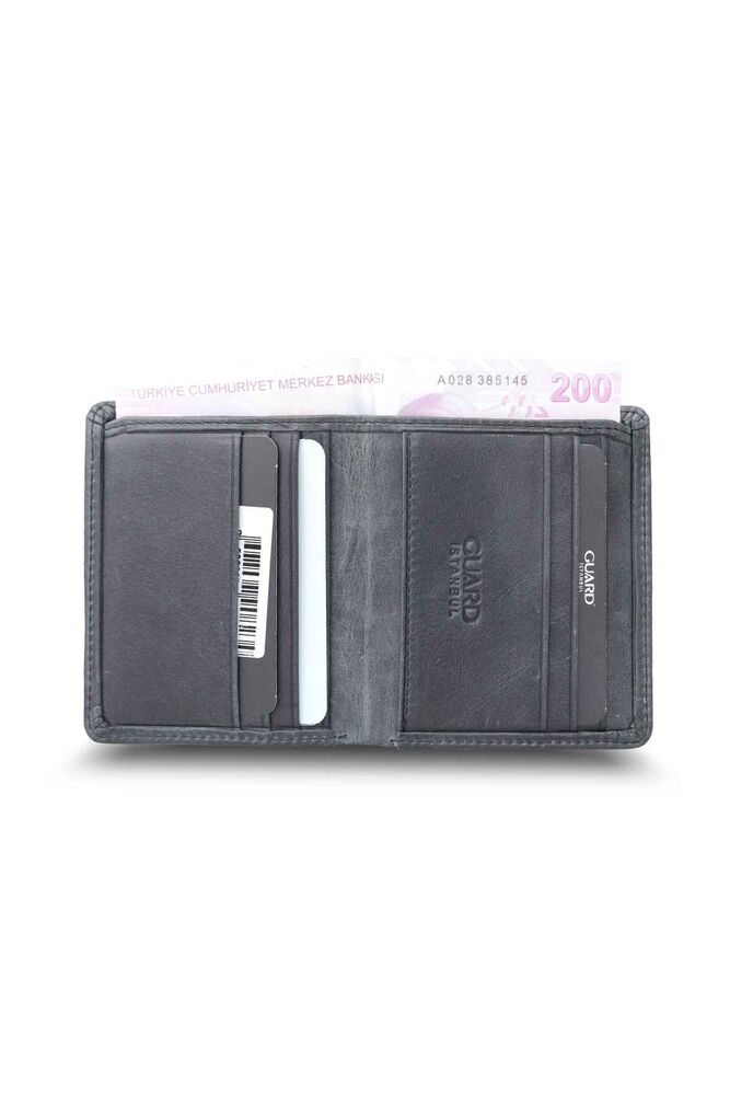 Black Tiguan Crazy Minimal Sport Leather Men's Wallet