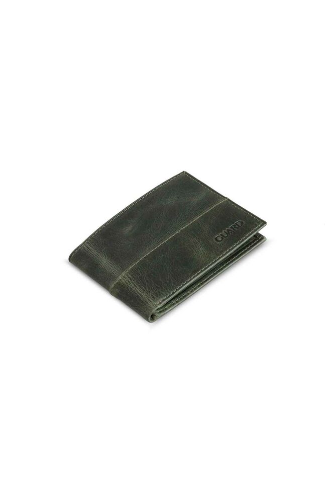 Antique Green Slim Classic Leather Men's Wallet