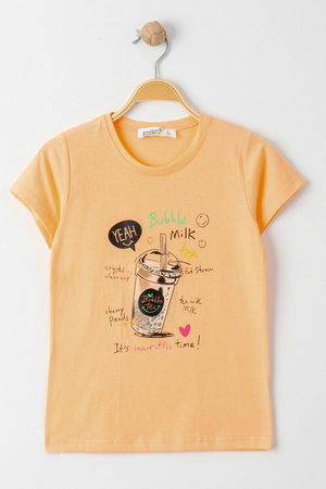 3-7 Years Printed Kids T-Shirt Salmon