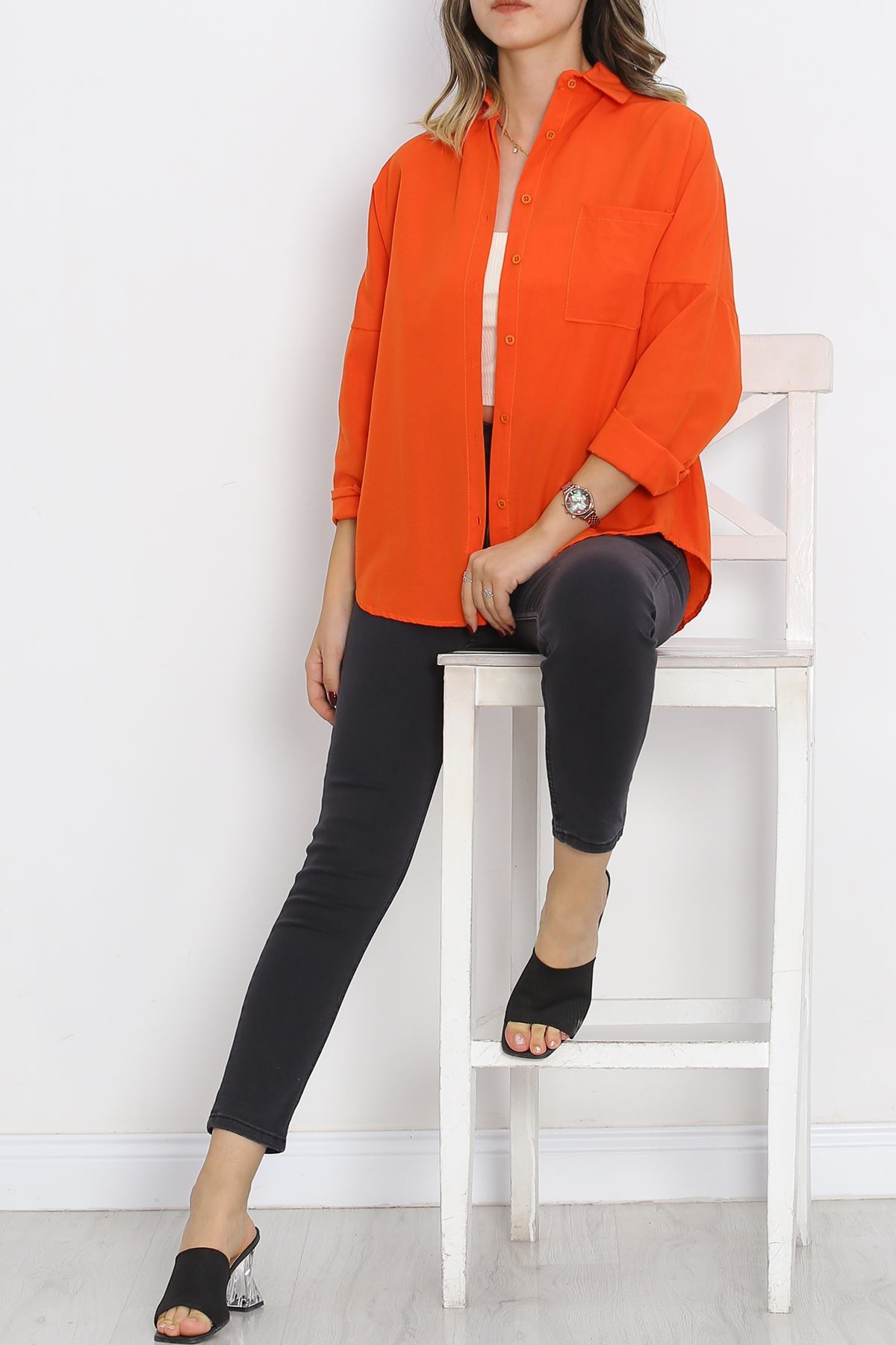 One Pocket Shirt Orange