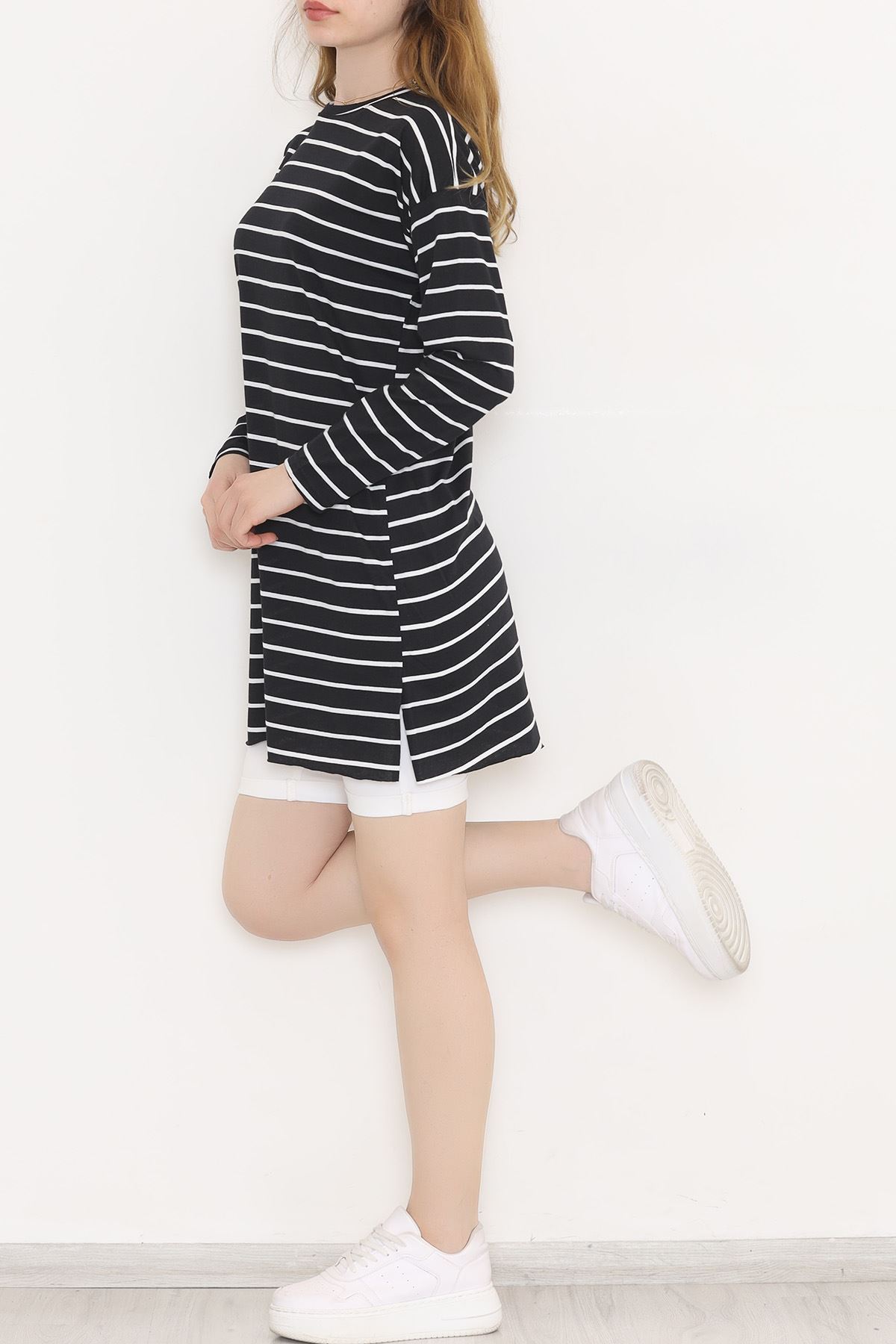 Striped Tunic Black and White