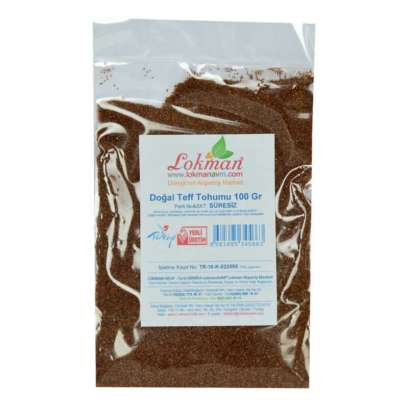 Natural Teff Seed 100 Gr Package