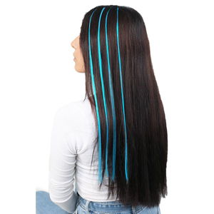 Multicolor Synthetic Bead Welding Hair + Tool Attachment / Petrol Blue / 10 Pcs