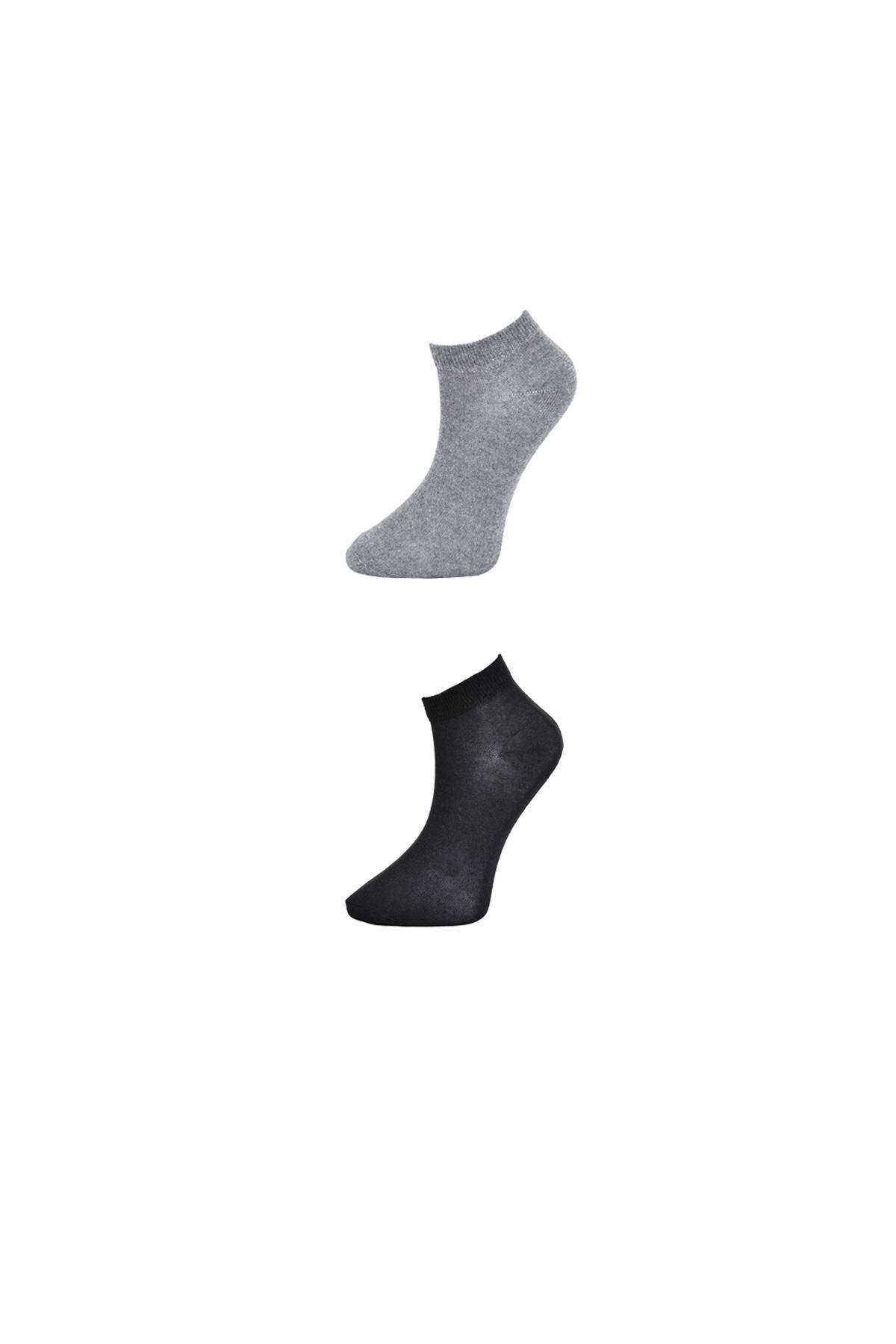 Black and Gray Women's Ankle Socks 3 pairs