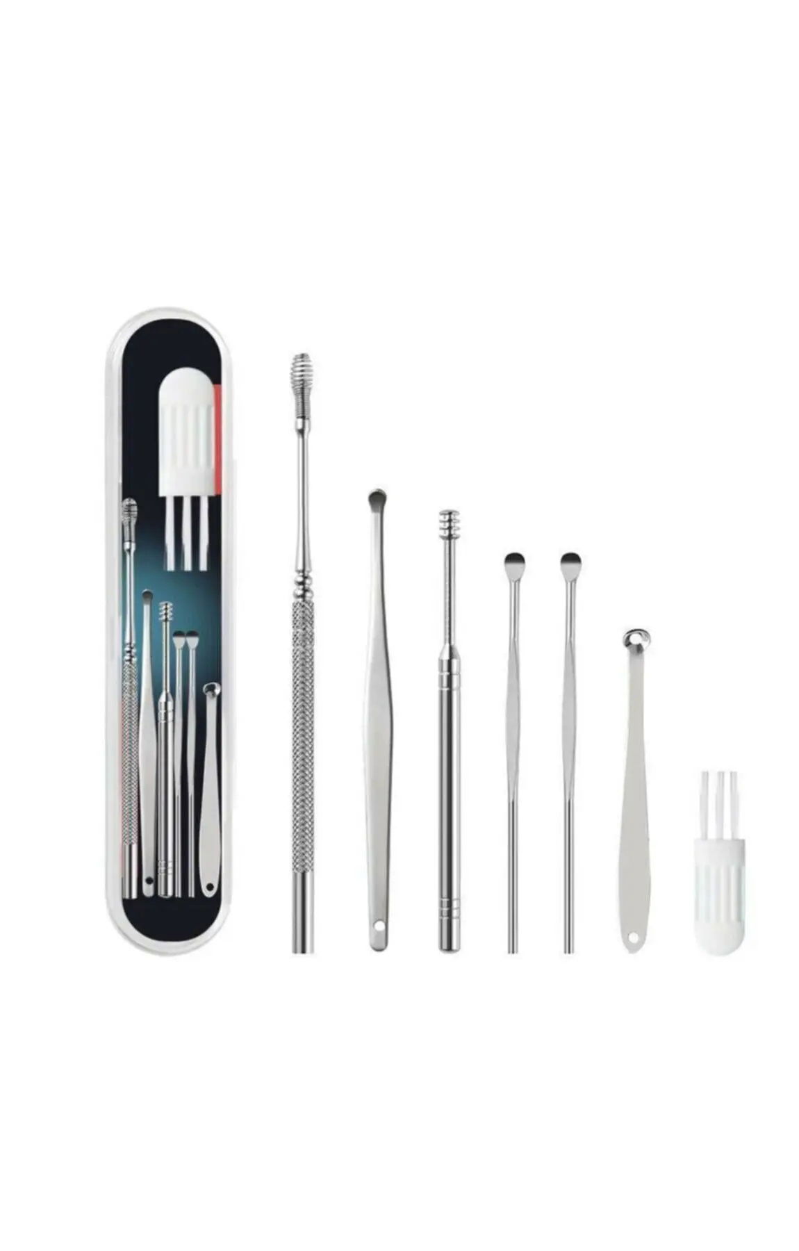 Spiral Ear Cleaning - Stainless Steel Cleaning Set