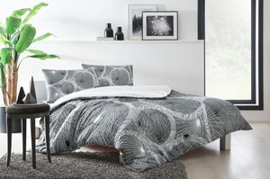 Double Ranforce Duvet Cover Set Sparkle Gray