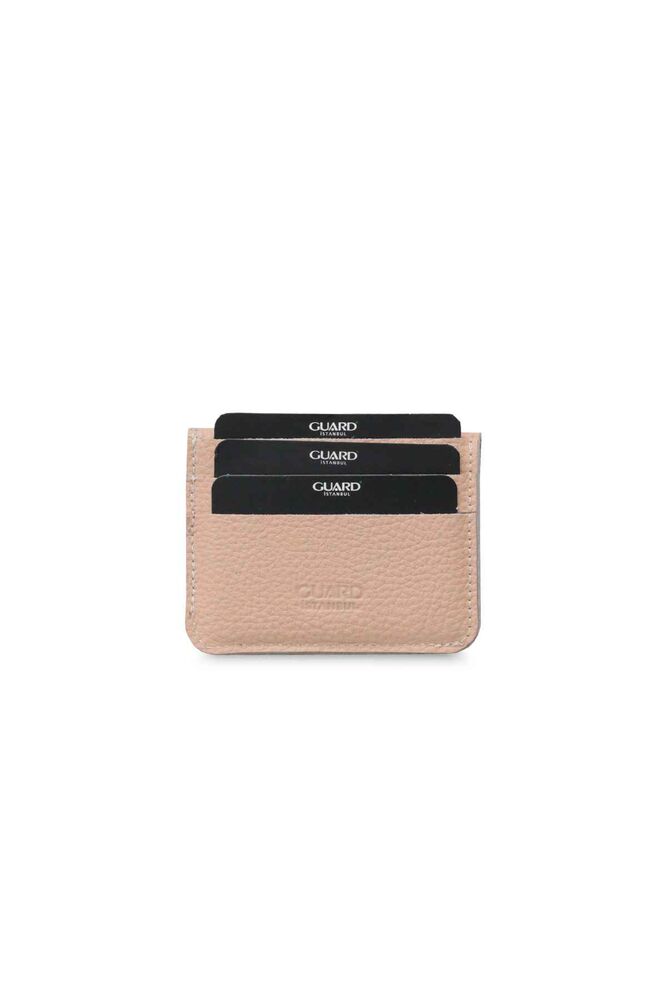 Mini Leather Card Holder with Powder Paper Money Compartment