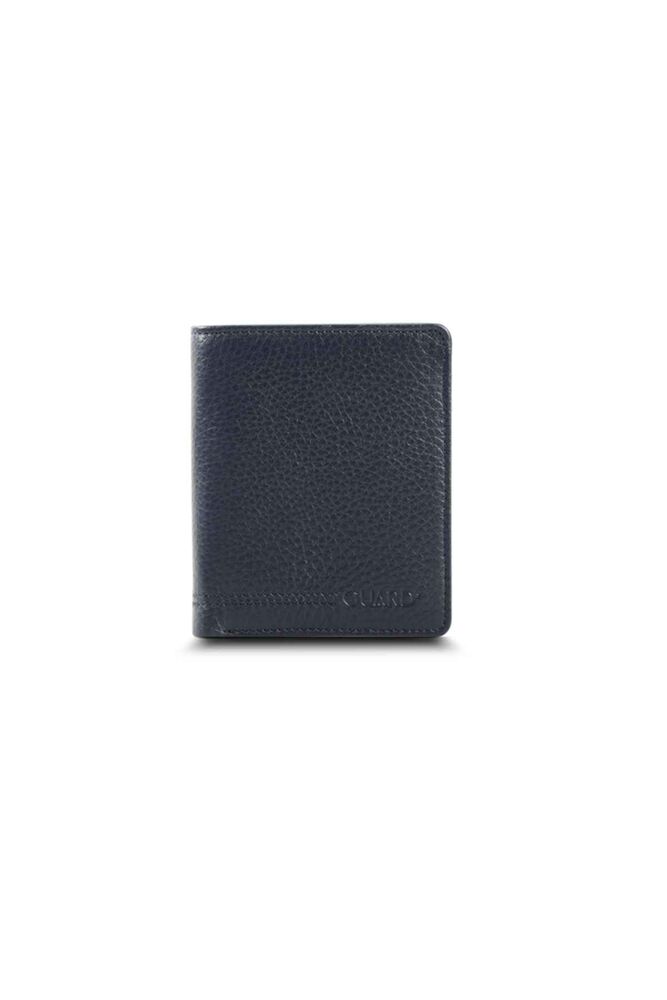 Navy Blue Men's Wallet with Medium Double Pisot and Coin Compartment