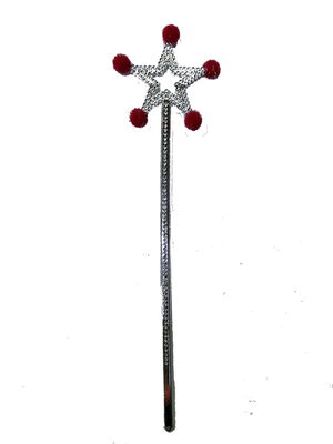 Star Fairy Wand Magic Wand Red Pompom