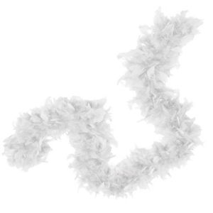 White Color Fluffy Feather Boa Decoration Feather 180 CM