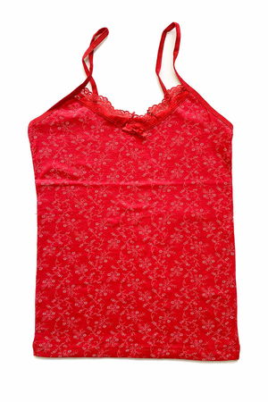 Women's Strappy Patterned Tank Top Lacy Spun Cotton Combed D9