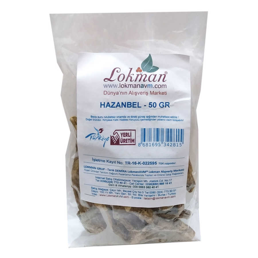 Natural Hazanbel Root 50 Gr Packaged